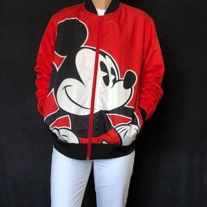 𝅺DISNEY Mickey Red Bomber Jacket